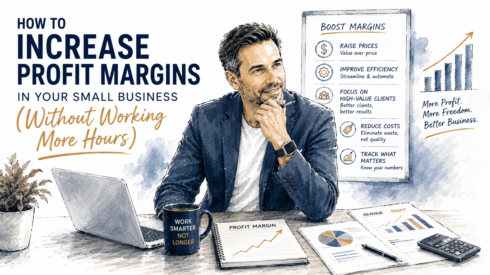 How to Increase Profit Margins in Your Small Business (Without Working More Hours)