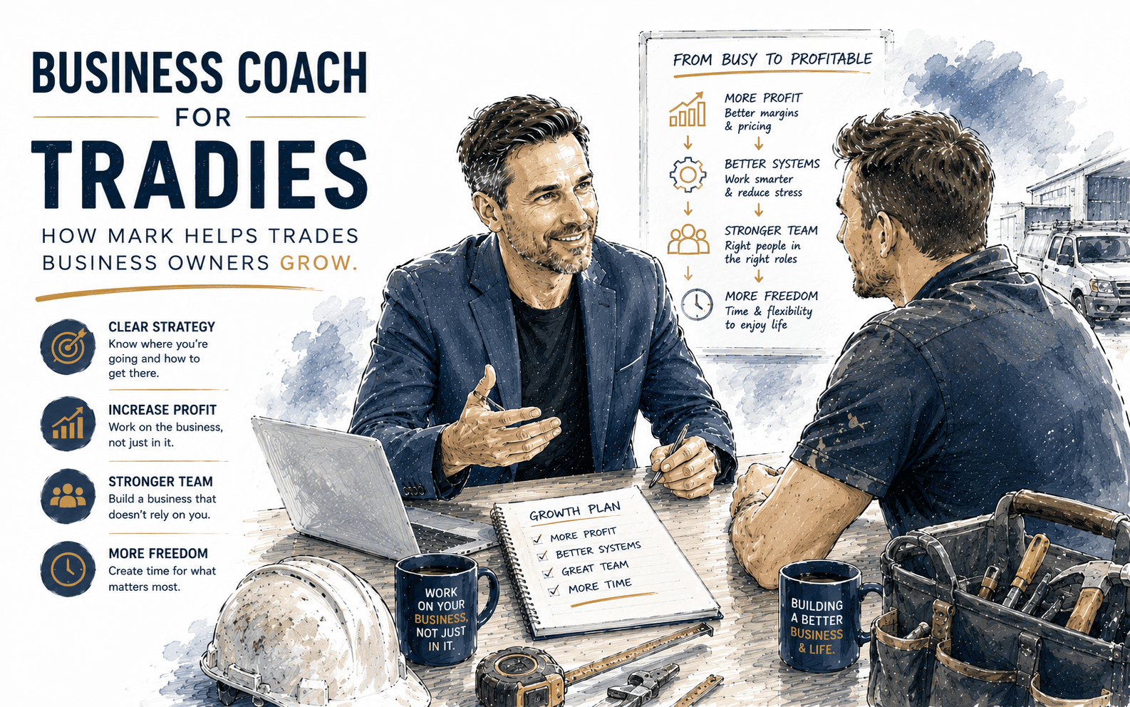 Business Coach for Tradies: 4 Ways Mark Helps Australian Trades Grow