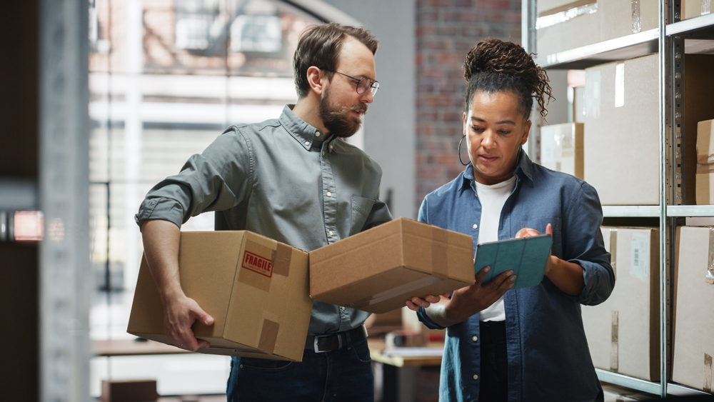 Female inventory manager