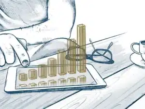 picture of a graph depicting sales