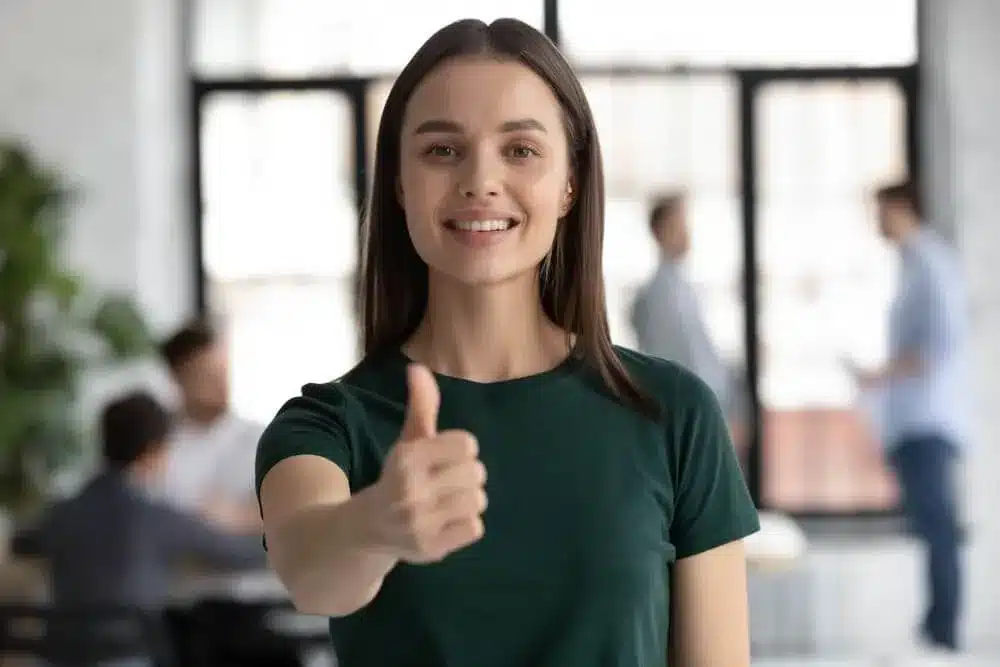 Woman Thumbs Up